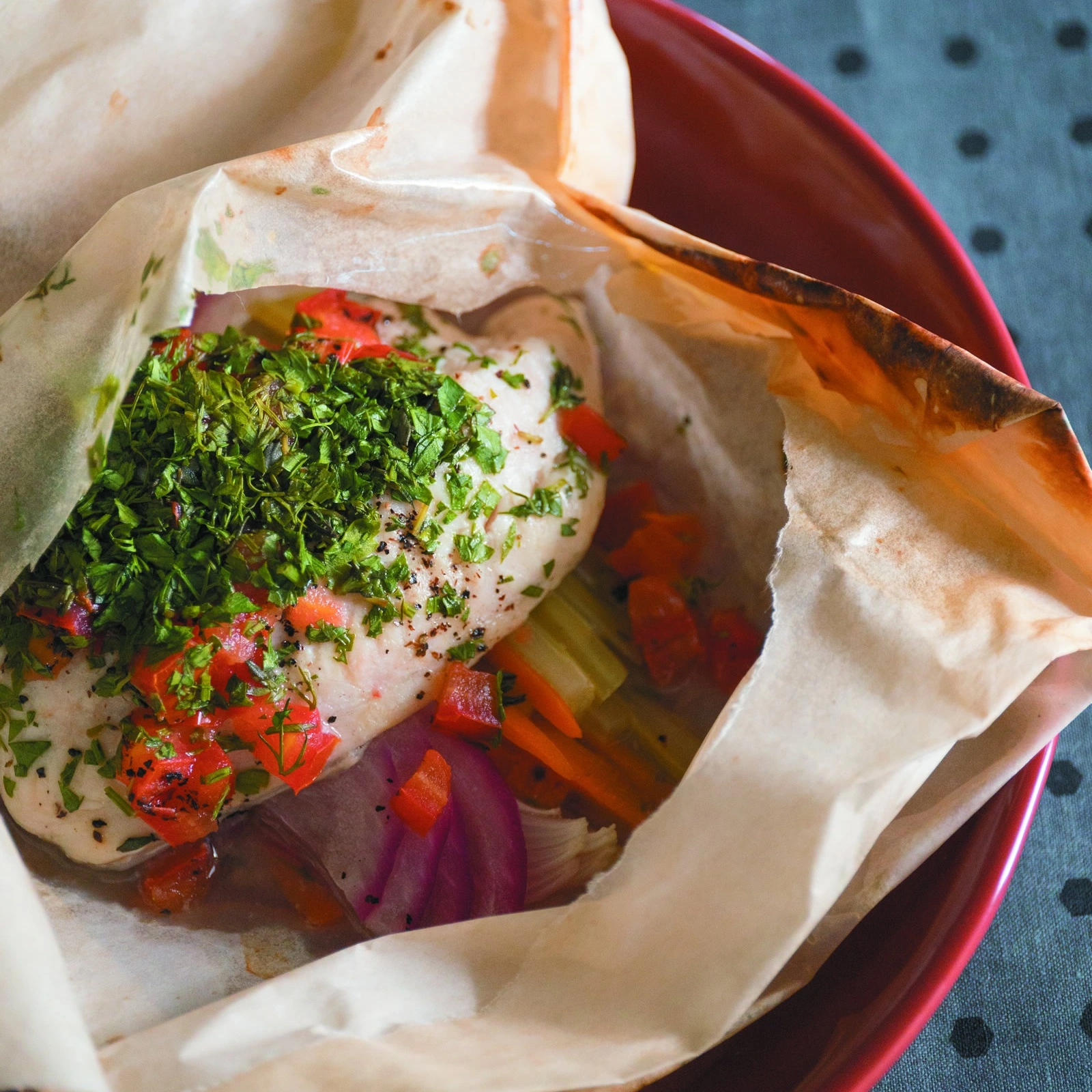 Baked Catfish en Papillote – TCI