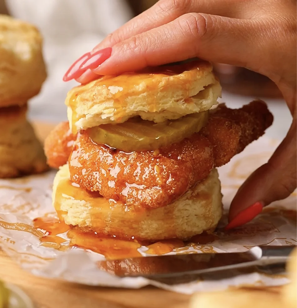 Hot Honey Catfish Biscuits TCI